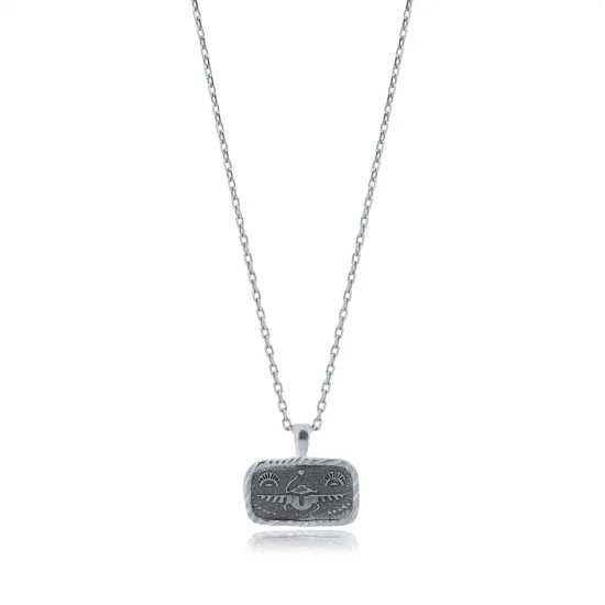 Scarabaeus Sacer 925 Sterling Silver Necklace