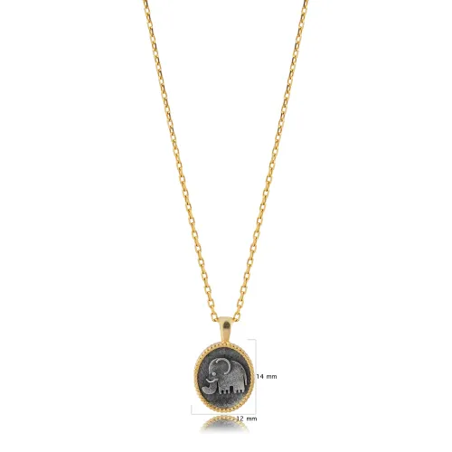 Elephant Animal Design 925 Charm Necklace Elephant Animal Design 925 Charm Necklace