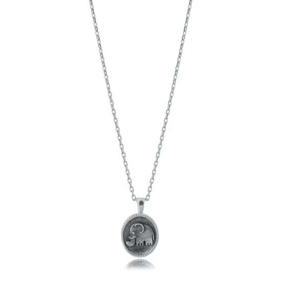 Elephant Animal 925 Sterling Silver Necklace Elephant Animal 925 Sterling Silver Necklace