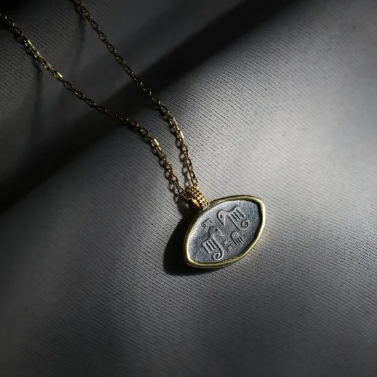 Mesopotamian Fertility Elephants 925 Silver Necklace Mesopotamian Fertility Elephants 925 Silver Necklace