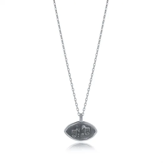 Mesopotamian Fertility Elephants 925 Silver Necklace Mesopotamian Fertility Elephants 925 Silver Necklace