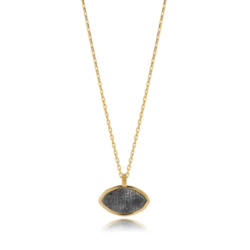 Egyptian Hieroglyphs Design Charm Necklace
