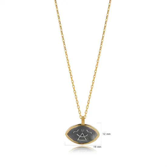 Goddess Symbol 925 Sterling Silver Necklace