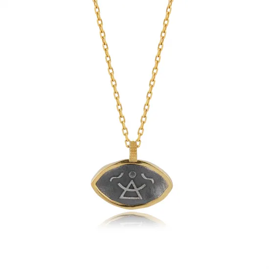 Goddess Symbol 925 Sterling Silver Necklace