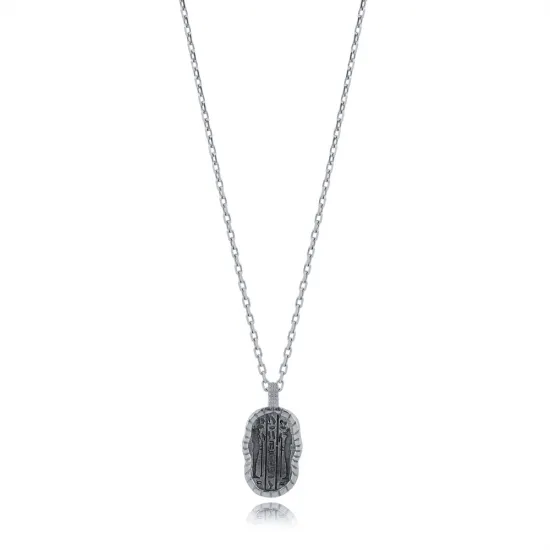 Anubis Symbol 925 Sterling Silver Necklace Anubis Symbol 925 Sterling Silver Necklace