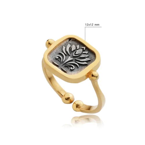 Egyptian Lotus Adjustable 925 Sterling Silver Ring Egyptian Lotus Adjustable 925 Sterling Silver Ring