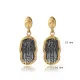 Anubis Symbol Cluster 925 Sterling Silver Earrings