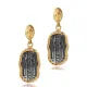 Anubis Symbol Cluster 925 Sterling Silver Earrings