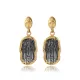 Anubis Symbol Cluster 925 Sterling Silver Earrings