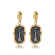Cleopatra Cluster 925 Sterling Silver Earrings
