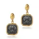 Egyptian Lotus Cluster 925 Sterling Silver Earrings