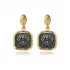 Egyptian Lotus Cluster 925 Sterling Silver Earrings