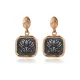Egyptian Lotus Cluster 925 Sterling Silver Earrings
