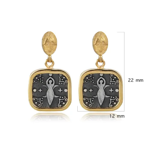 Cybele Cluster 925 Sterling Silver Earrings