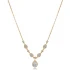 Oval And Drop CZ Shaker 925 Sterling Silver Necklace