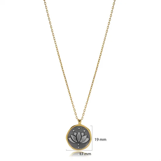 Lotus Flower 925 Sterling Silver Necklace Lotus Flower 925 Sterling Silver Necklace