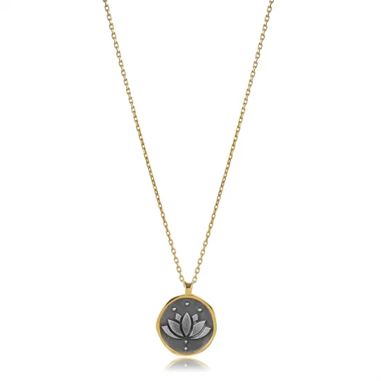 Lotus Flower 925 Sterling Silver Necklace Lotus Flower 925 Sterling Silver Necklace