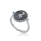 Turquoise CZ Seahorse Antic 925 Sterling Silver Ring | 925 Sterling Silver Wholesale | Sade Silver Turquoise CZ Seahorse Antic 925 Sterling Silver Ring - Sade 925 Silver Jewelry