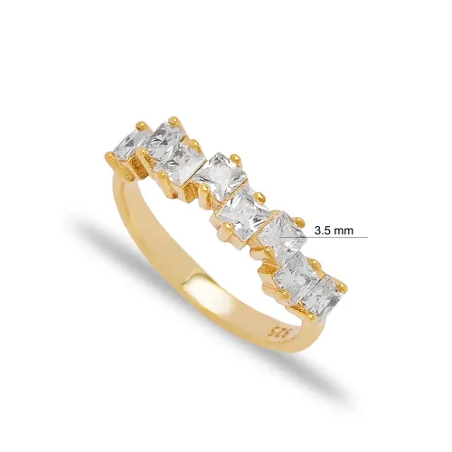 CZ Shiny Baguette Cluster 925 Sterling Silver Ring