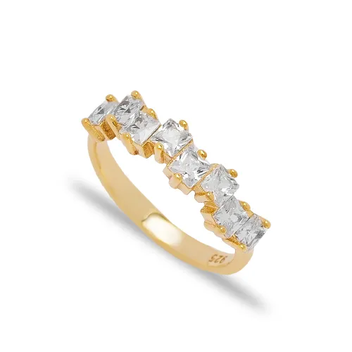 CZ Shiny Baguette Cluster 925 Sterling Silver Ring