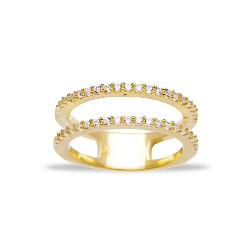 Dainty Double Band 925 Sterling Silver Ring