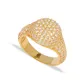 Shiny CZ Round Style Knuckle Joint Sterling Silver Ring