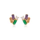 Tiny Mix Baguette 925 Sterling Silver Earrings