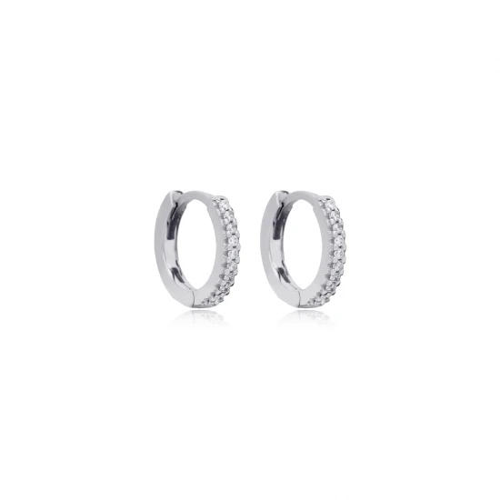 Minimalist CZ Fine 925 Sterling Silver Earrings Minimalist CZ Fine 925 Sterling Silver Earrings