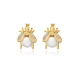 Cute Bee CZ 925 Sterling Silver Earrings | 925 Sterling Silver Wholesale | Sade Silver Cute Bee CZ 925 Sterling Silver Earrings - Sade 925 Silver Jewelry