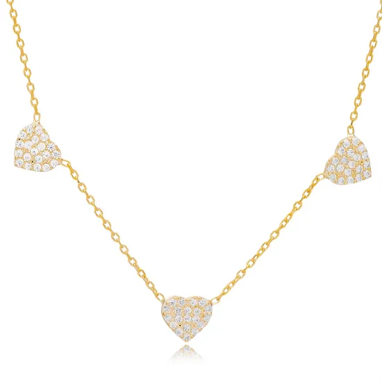 Heart CZ Shaker 925 Sterling Silver Necklace Heart CZ Shaker 925 Sterling Silver Necklace