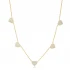 Heart CZ Shaker 925 Sterling Silver Necklace