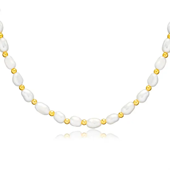 Popular Natural Pearl 925 Sterling Silver Necklace - Sade 925 Silver Jewelry