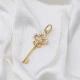 Turkish Key Dangle 925 Sterling Silver Necklace - Sade 925 Silver Jewelry