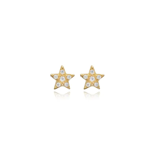 Star Design Minimalist 925 Stud Earrings