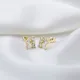 Minimalist CZ Baguette 925 Sterling Silver Earrings Minimalist CZ Baguette 925 Sterling Silver Earrings