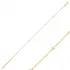 Chain White Beaded Enamel 925 Sterling Silver Bracelet