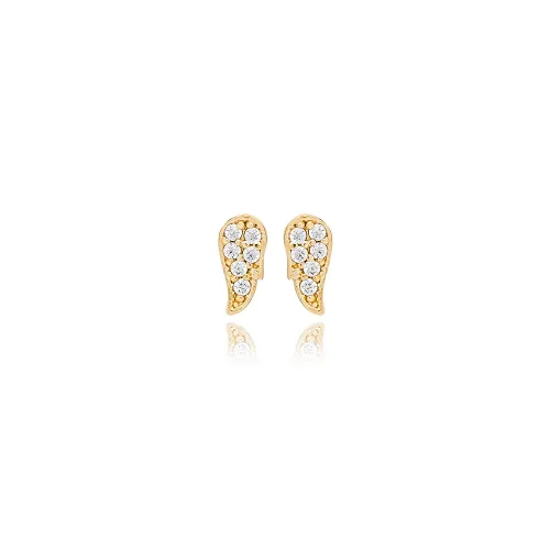 Tiny Angel Wings 925 Sterling Silver Earrings