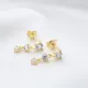 Dainty Three Long 925 Sterling Silver Earrings Dainty Three Long 925 Sterling Silver Earrings