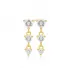 Dainty Three Long 925 Sterling Silver Earrings