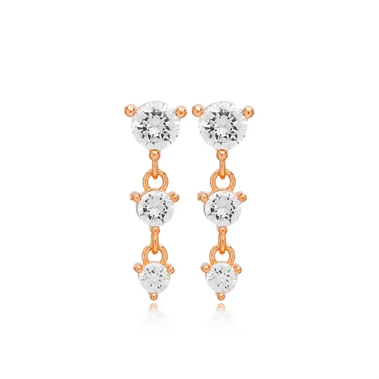Dainty Three Long 925 Sterling Silver Earrings Dainty Three Long 925 Sterling Silver Earrings