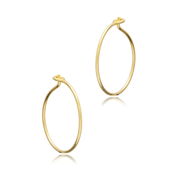 Plain Simple Hoop 925 Sterling Silver Earrings | 925 Sterling Silver Wholesale | Sade Silver Plain Simple Hoop 925 Sterling Silver Earrings - Sade 925 Silver Jewelry