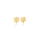 Four Leaf Clover Tiny 925 Sterling Silver Earrings Four Leaf Clover Tiny 925 Sterling Silver Earrings