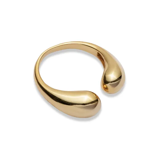 Plain Double Drop 925 Sterling Silver Ring
