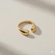Plain Double Drop 925 Sterling Silver Ring | 925 Sterling Silver Wholesale | Sade Silver Plain Double Drop 925 Sterling Silver Ring - Sade 925 Silver Jewelry