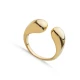 Plain Double Drop 925 Sterling Silver Ring | 925 Sterling Silver Wholesale | Sade Silver Plain Double Drop 925 Sterling Silver Ring - Sade 925 Silver Jewelry