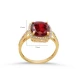 Square Shape Round Garnet Cluster Sterling Silver Ring Square Shape Round Garnet Cluster Sterling Silver Ring
