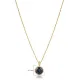 Round Design Mystic Topaz CZ Charm Necklace Round Design Mystic Topaz CZ Charm Necklace