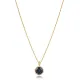 Round Design Mystic Topaz CZ Charm Necklace Round Design Mystic Topaz CZ Charm Necklace