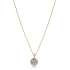 Round White CZ 925 Sterling Silver Necklace