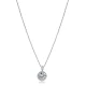 Round White CZ 925 Sterling Silver Necklace